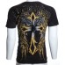 Raw State AFFLICTION Men HENLEY T-Shirt DESTRO